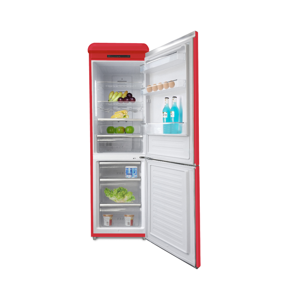 SCHNEIDER Réfrigérateur Combiné 326 L Rouge – SCH-KD320RWH