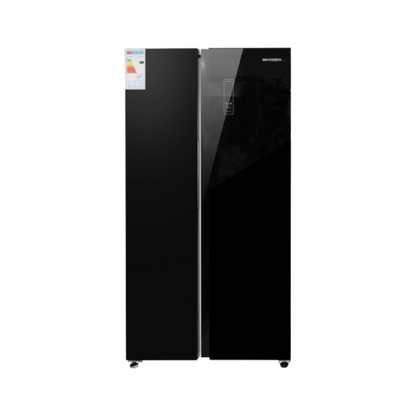 SCHNEIDER Réfrigérateur 2 Portes NoFrost 581 L Miroir Noir – SCH-FF2-80.1